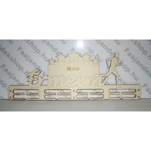 Érmeim éremtartó 4 osztás 2 sor fiú futó alakos névre szóló 