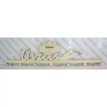 Úszás éremtartó 6 osztásos 1 soros névre szóló