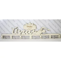 Úszás éremtartó 6 osztás 2 sor gyors névre szóló