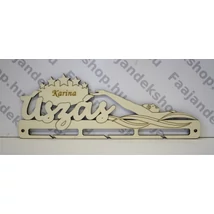 Hátúszás éremtartó 3 osztás 1 soros névre szóló