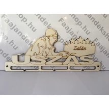 Mellúszás éremtartó 3 osztás 1 soros névre szóló