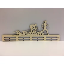 Triatlon éremtartó lány éremtartó 4 osztás 2 soros 