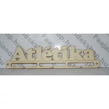 atlétika feliratú éremtartó