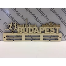 budapest feliratú futás éremtartó