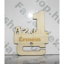 Első érmem felirattal egy darabos éremtartó