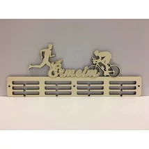 Érmeim 4 osztás 3 soros duatlon éremtartó