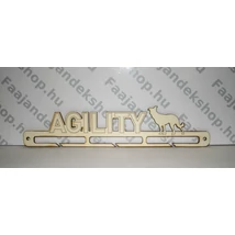 agility feliratú éremtartó
