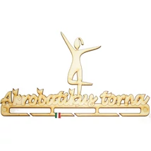 akrobatikus torna feliratú éremtartó