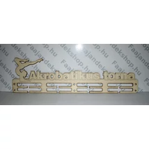 akrobatikus torna feliratú éremtartó lány grafikával