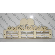 asztali tenisz feliratú éremtartó