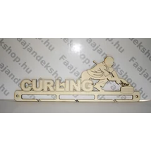 curling feliratú éremtartó