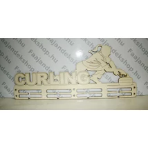 curling feliratú éremtartó