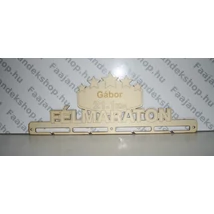 Félmaraton éremtartó 4 osztás 1 soros névreszóló