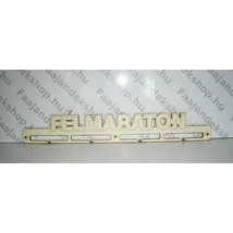 Félmaraton éremtartó szöveges kivitel 4 osztás 1 soros 