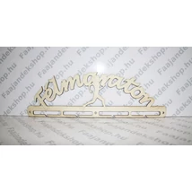 félmaraton és fiú futó grafikával ellátott éremtartó