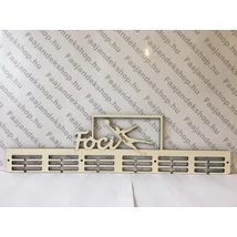 Foci kapus éremtartó 6 osztásos 3 soros névreszóló