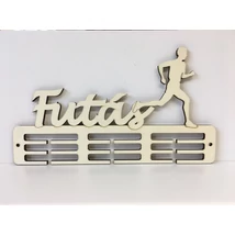 futás feliratú éremtartó