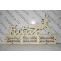 Futás éremtartó fiú 3 osztás 3 soros névreszóló