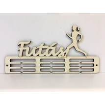 futás feliratú éremtartó