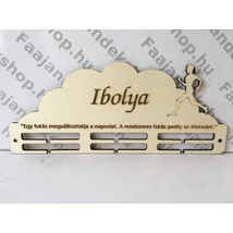 Futás lány éremtartó idézettel 3 osztás 2 sor