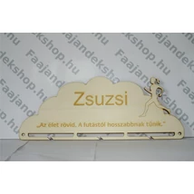 Futás lány éremtartó idézettel