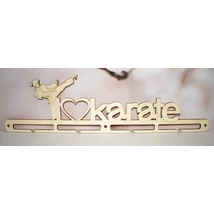 Karate éremtartó I love lány 4 osztás 1 soros 