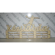 Kézilabda éremtartó fiú 3 osztás 3 soros 