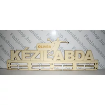 Kézilabda éremtartó fiú 4 osztás 2 soros névre szóló