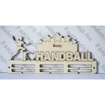 Kézilabda 3 osztás 2 soros I love handball lány névre szóló