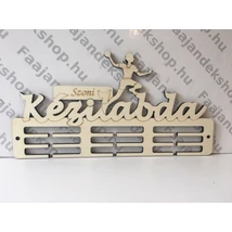 Kézilabda lány éremtartó 3 osztás 3 soros névre szóló