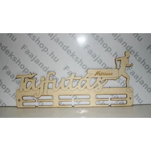 Tájfutás éremtartó fiú 3 osztás 2 soros névre szóló