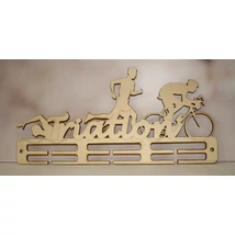 Triatlon éremtartó 3 osztás 2 soros