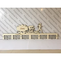 Triatlon éremtartó lány 6 osztásos 3 soros névre szóló