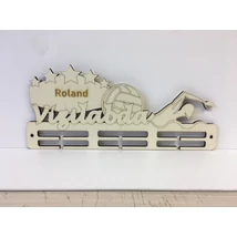 Vízilabda éremtartó 3 osztás 2 sor névre szóló