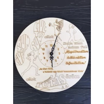 Futó csajos fa falióra