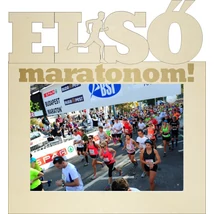 Első maratonom feliratú képkeret 13x18 cm fotókhoz
