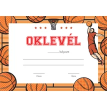 Kosárlabda oklevél 1