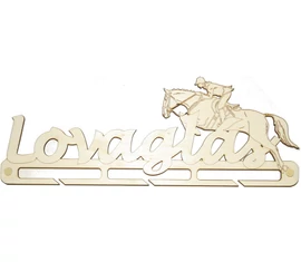 Lovaglás éremtartó