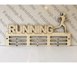 Futás lány éremtartó