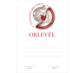 Kézilabda oklevél