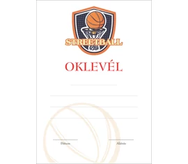 Kosárlabda oklevél