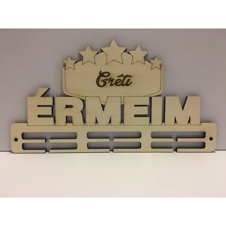 Érmeim éremtartó 3 osztás 2 sor névre szóló