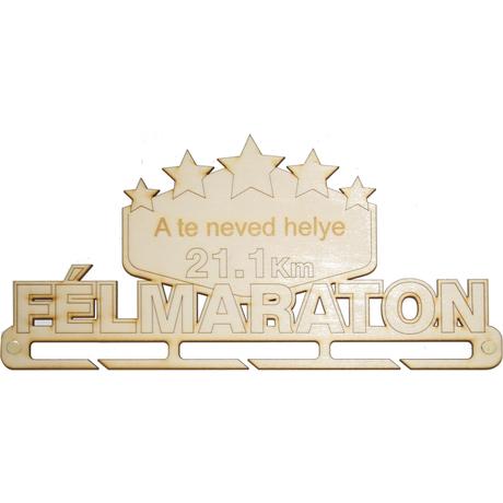 Félmaraton éremtartó névre szóló