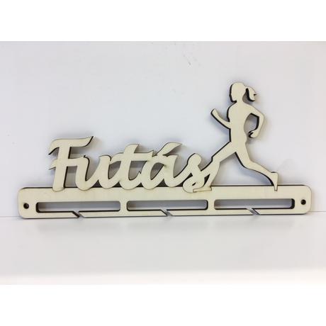 Futás éremtartó lány
