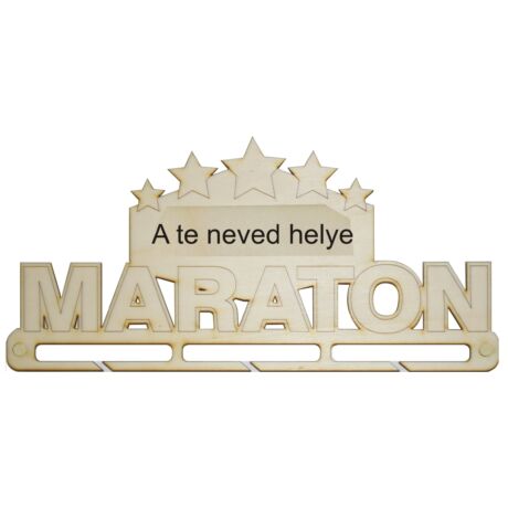 Maraton éremtartó névre szóló