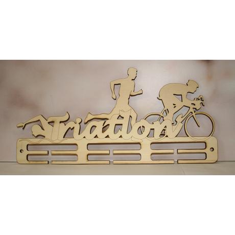 Triatlon éremtartó 3 osztás 2 soros
