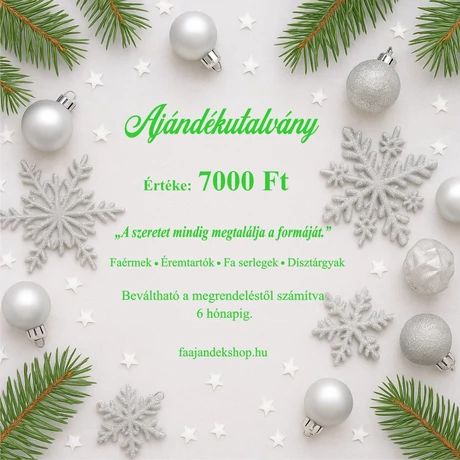 Ajándékutalvány 7 000 Ft 